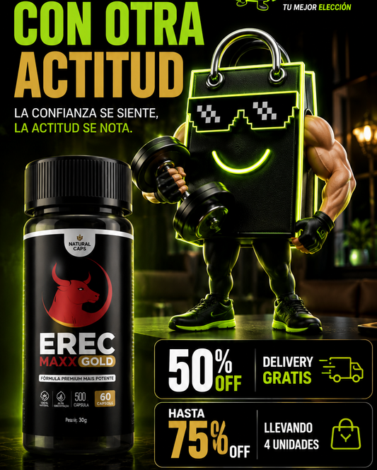 ErecMaxx Gold – Cápsulas de energía y vitalidad masculina