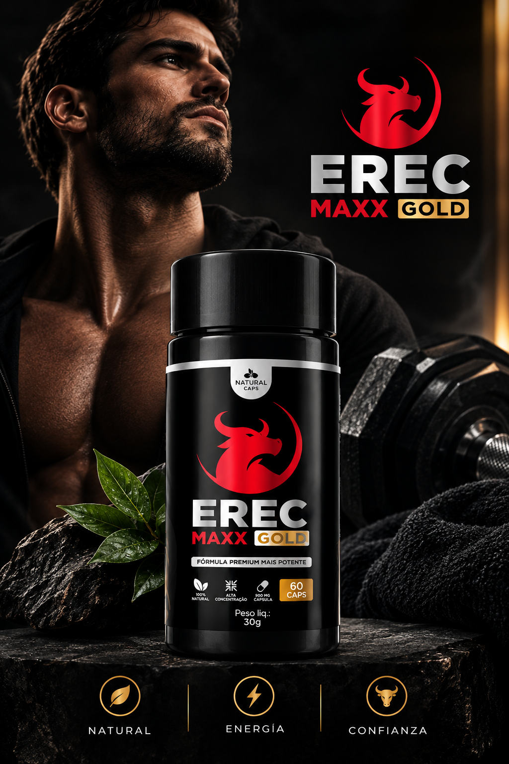 ErecMaxx Gold – Cápsulas de energía y vitalidad masculina